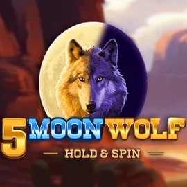 Official Slots logo: 5 Moon Wolf by Apparat Gaming at Spinstein Casino