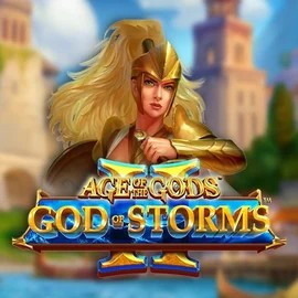 Age Of The Gods: God Of Storms 2 logo by Playtech at Spinstein Casino