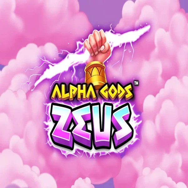 Slots logo of Alpha Gods Zeus from PearFiction Studios at Spinstein Casino