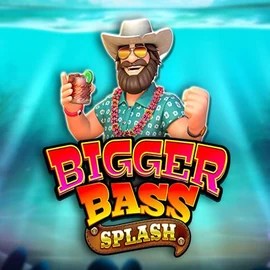 Bigger Bass Splash slot logo by Pragmatic Play at Spinstein Casino