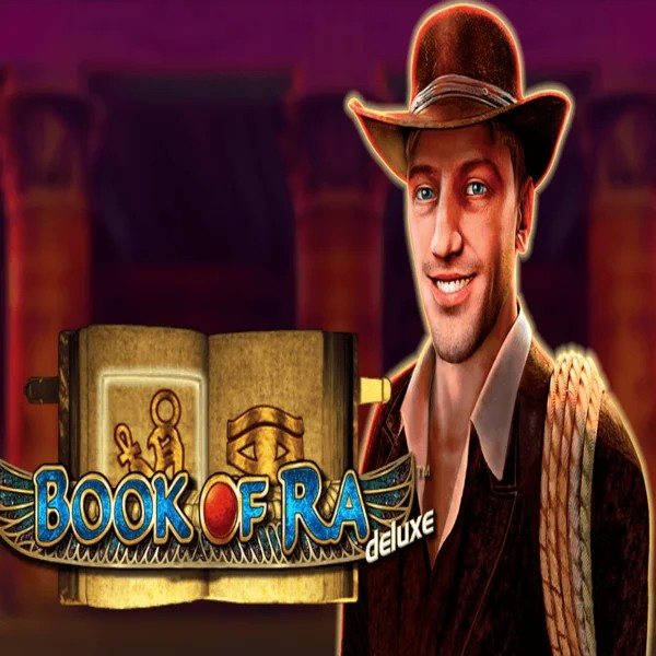 Book of Ra Deluxe slot visual from Novomatic available on spinsteincasino.ch