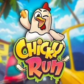 Chicky Run slot logo by PG Soft at Spinstein Casino