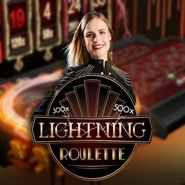 Lightning Roulette online game logo by Evolution on spinsteincasino.ch