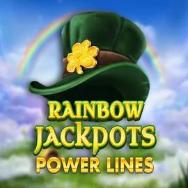 Rainbow Jackpots Power Lines logo – Jackpots by Red Tiger Gaming at Spinstein Casino