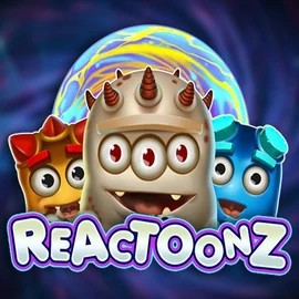 Slots logo of Reactoonz from Play'n GO at Spinstein Casino