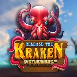 Release the Kraken Megaways slot logo by Pragmatic Play at Spinstein Casino