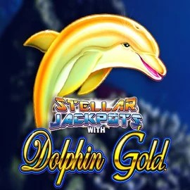 Jackpots logo of Dolphin Gold with Stellar Jackpots from Lightning Box Game at Spinstein Casino