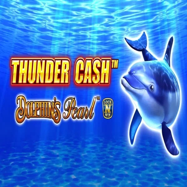Thunder Cash Dolphins Pearl logo – Slots by Novomatic at Spinstein Casino